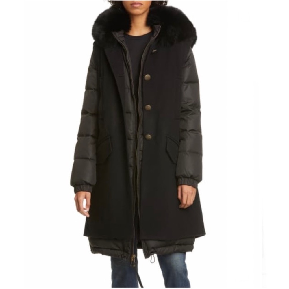 🔴 SOLD 🔴 Mr & Mrs Italy 2 in 1 Down Puffer Coat Fox…